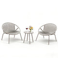 Werph 3-Piece Patio Furniture Set, Bistro Table and Paito Chairs Set of 2 | Outdoor Patio Set with Porch Chairs and Table,Deck Furniture Conversation Set for Garden Poolside