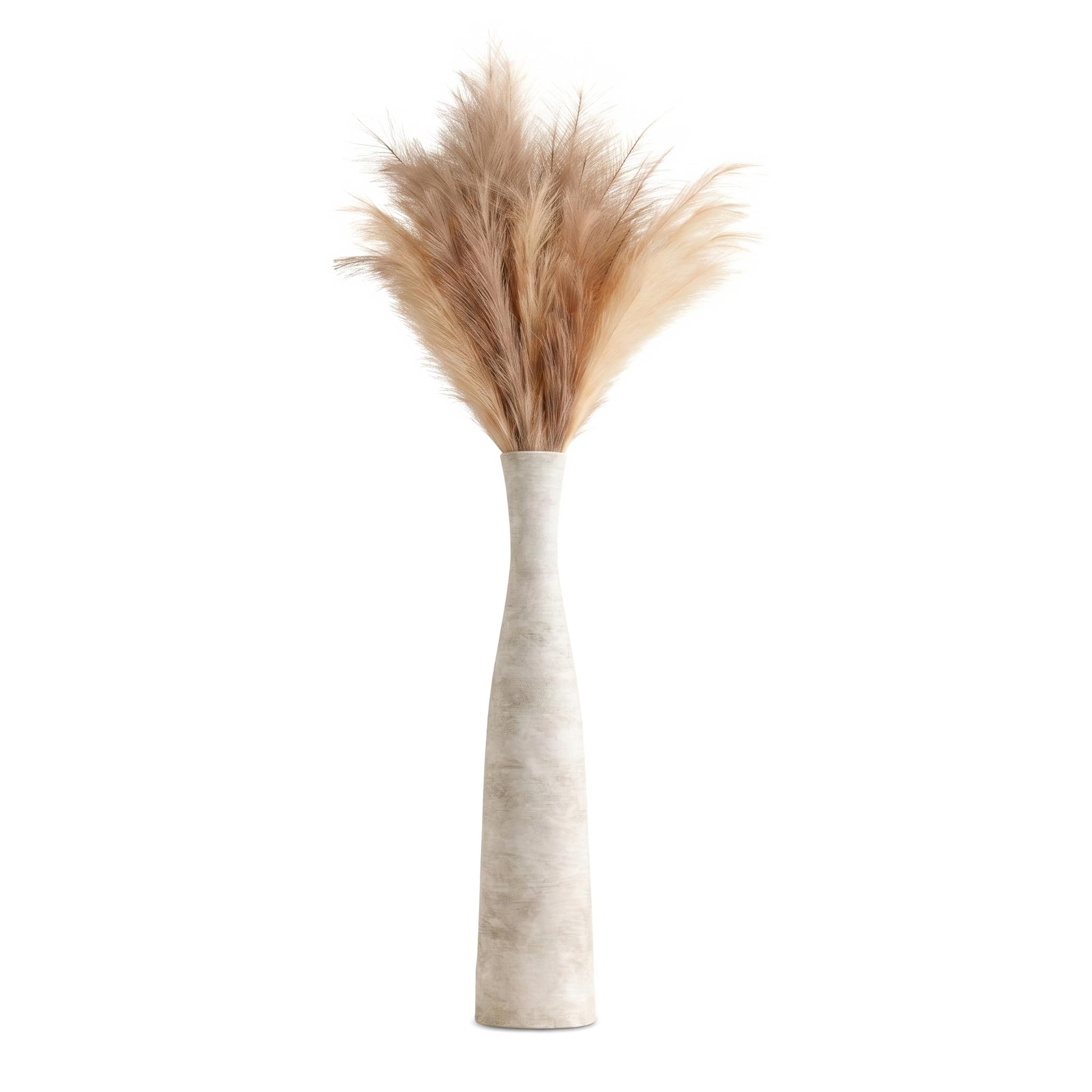 Ceramic Vase Home Decor, Tall Vase for Table Centerpiece, Floor, Modern Rustic Farmhouse Decorative Flower Vase for Pampas Grass Living Room, Office, Bedroom Decoration