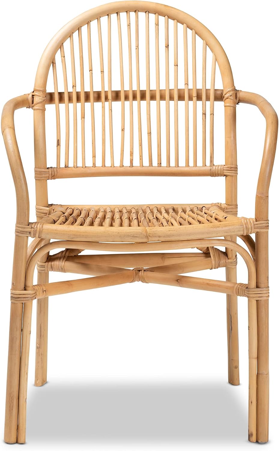 bali & pari Tugera Modern Bohemian Natural Rattan Dining Chair