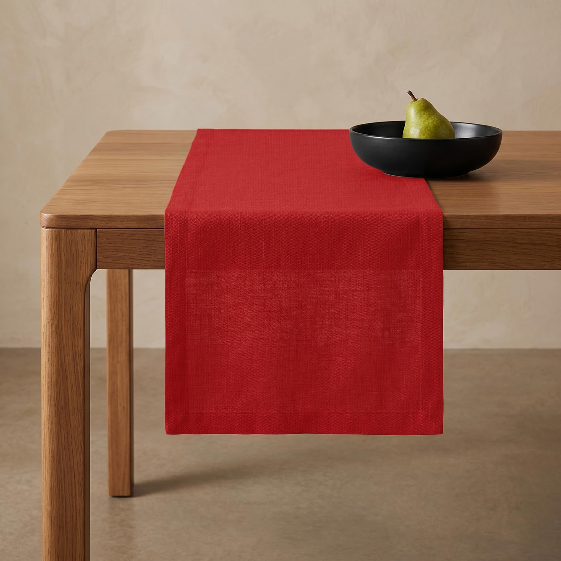 Solino Home Linen Natural Table Runner 72 Inches Long - 100% Pure Linen Dining Table Runner 14 x 72 Inch for Summer - Fete