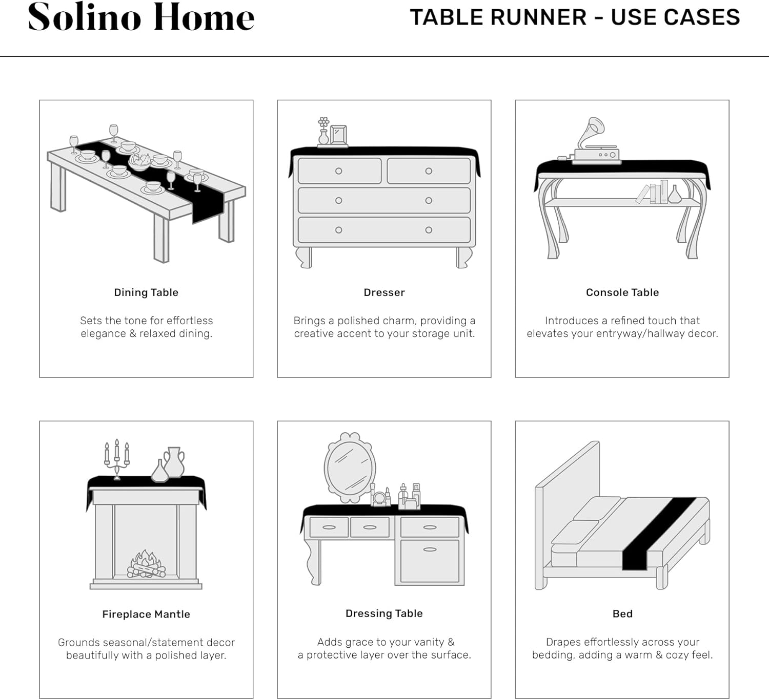 Solino Home Pink Cotton Linen Table Runner 90 Inches Long - Elegant Machine Washable Dining Table Runner 14x90 Inch for Summer Decor & 4th of July - Dru