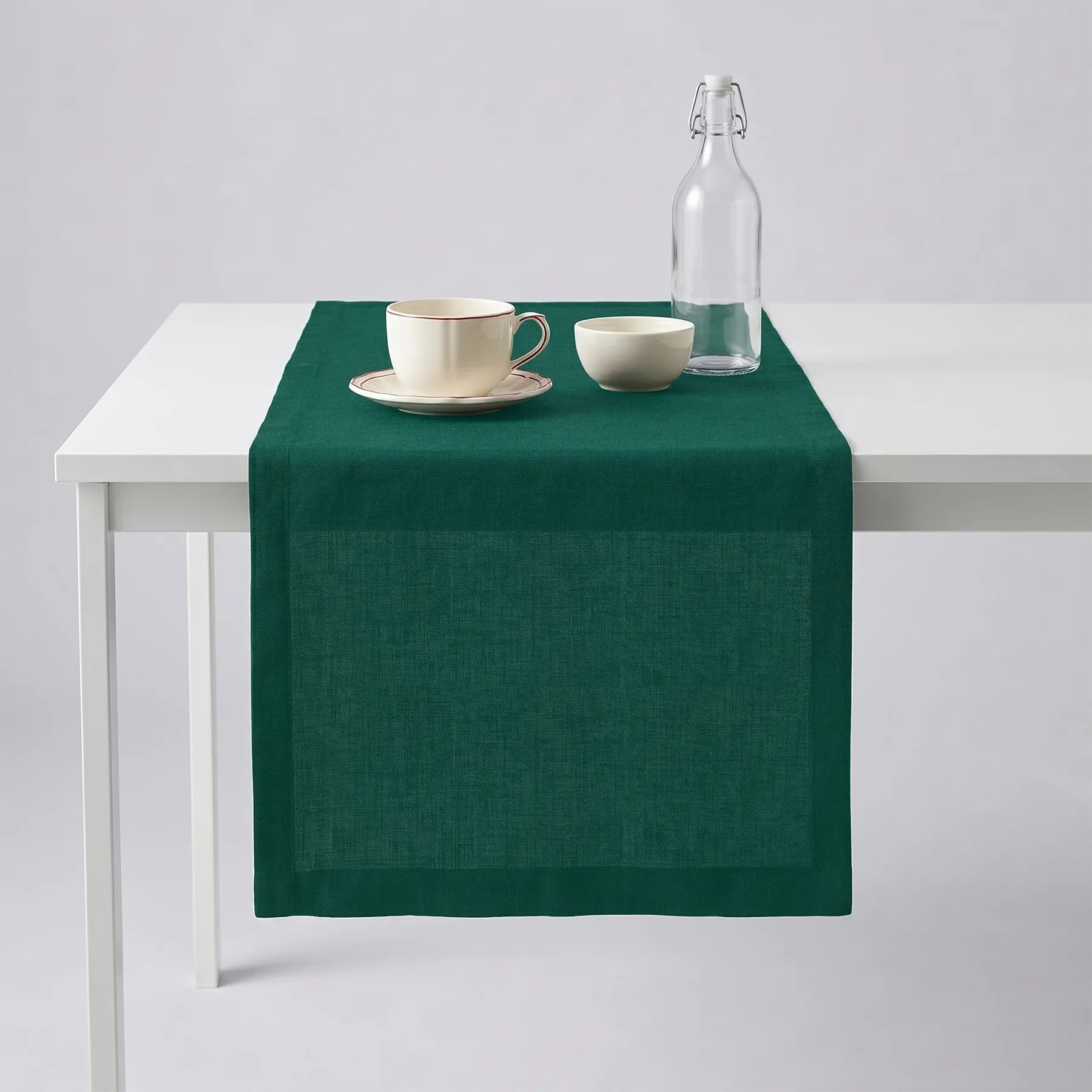 Solino Home Linen Natural Table Runner 72 Inches Long - 100% Pure Linen Dining Table Runner 14 x 72 Inch for Summer - Fete
