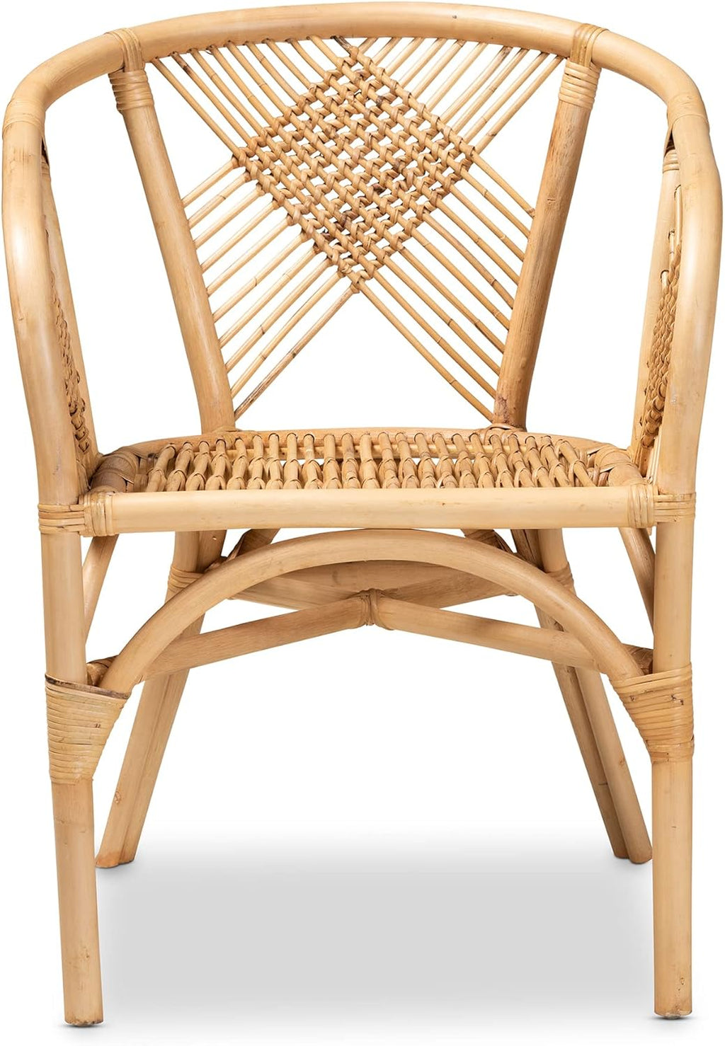 Bali & pari Kagama Modern Bohemian Natural Rattan Dining Chair