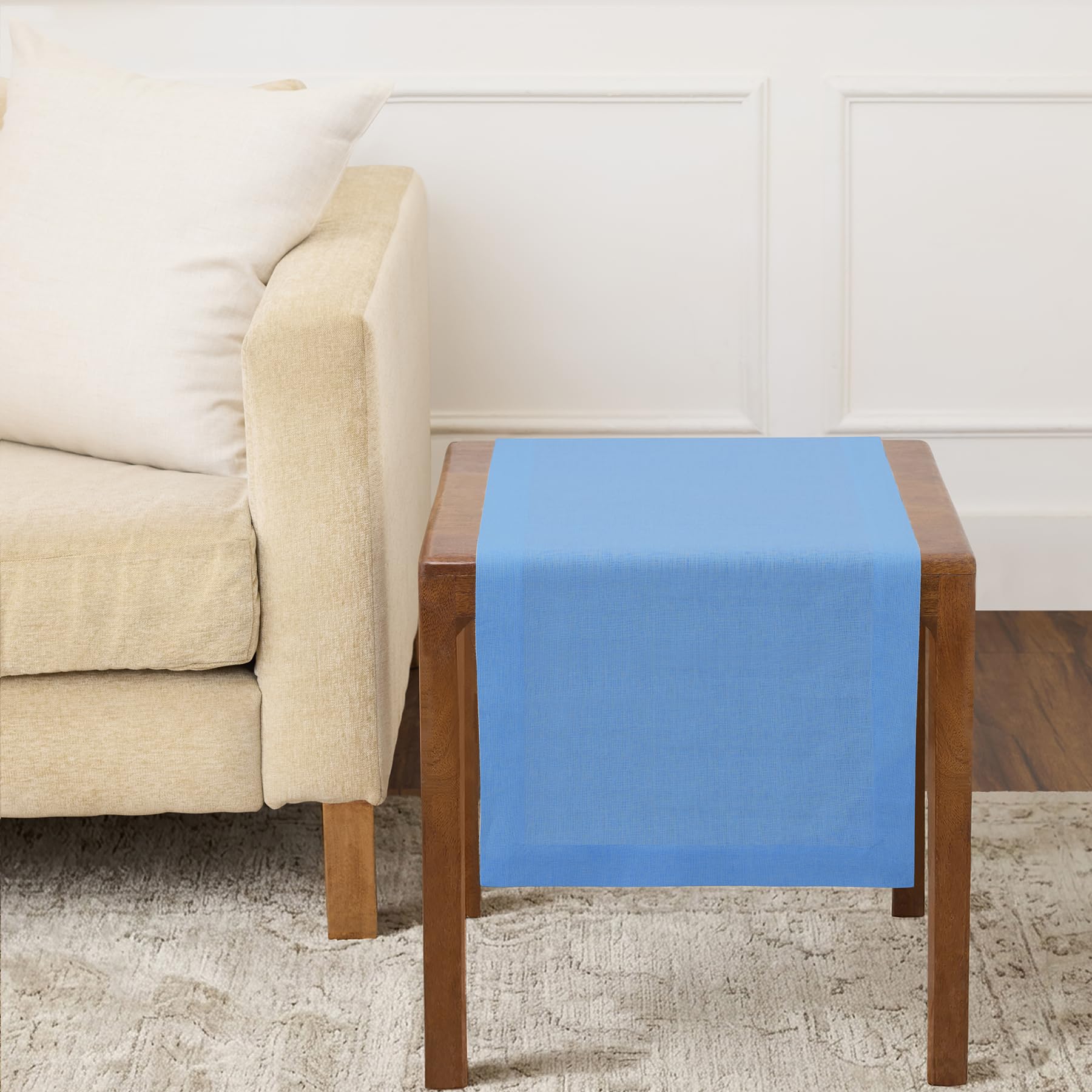 Solino Home Linen Natural Table Runner 72 Inches Long - 100% Pure Linen Dining Table Runner 14 x 72 Inch for Summer - Fete