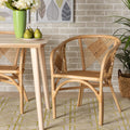 Bali & pari Kagama Modern Bohemian Natural Rattan Dining Chair