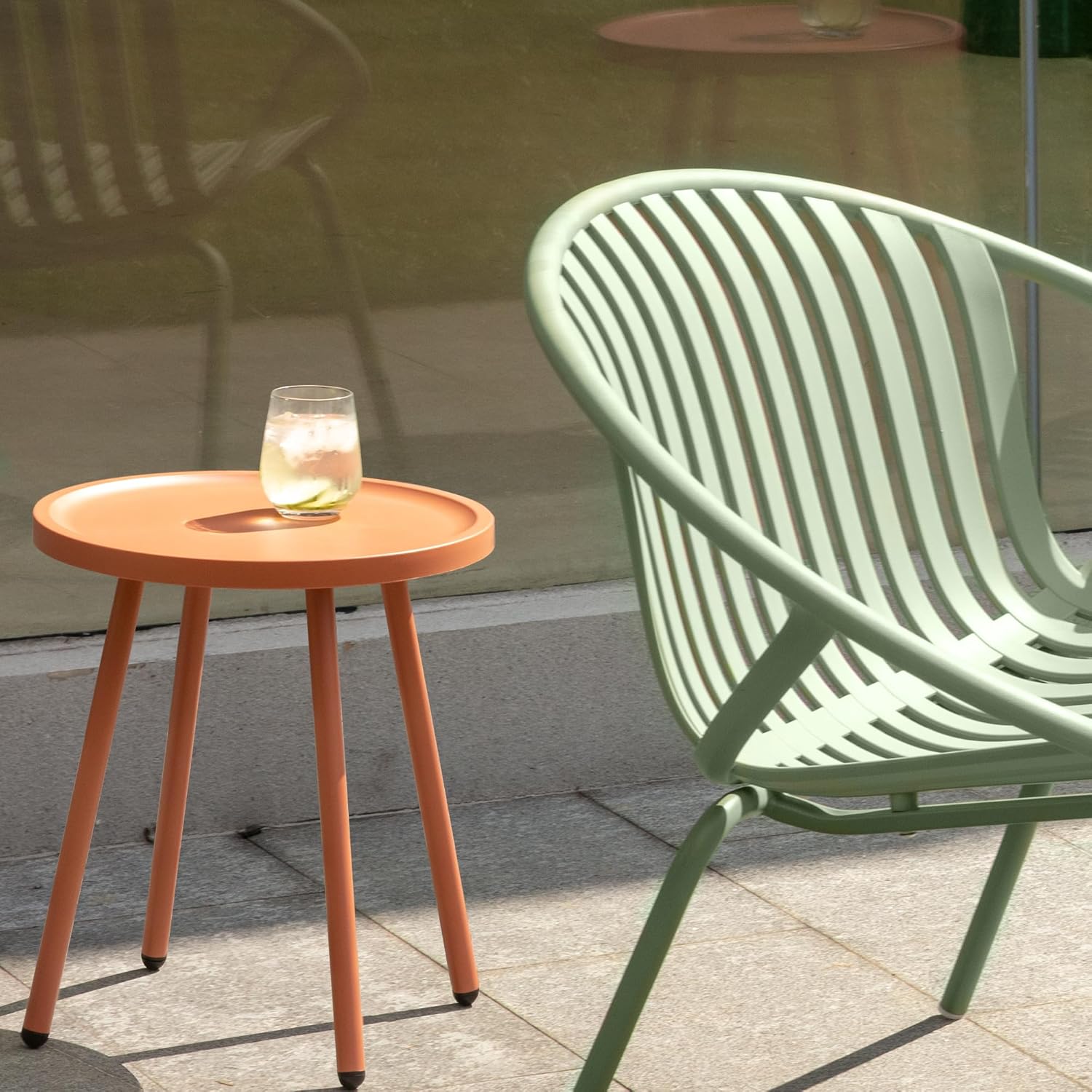 Werph 3-Piece Patio Furniture Set, Bistro Table and Paito Chairs Set of 2 | Outdoor Patio Set with Porch Chairs and Table,Deck Furniture Conversation Set for Garden Poolside