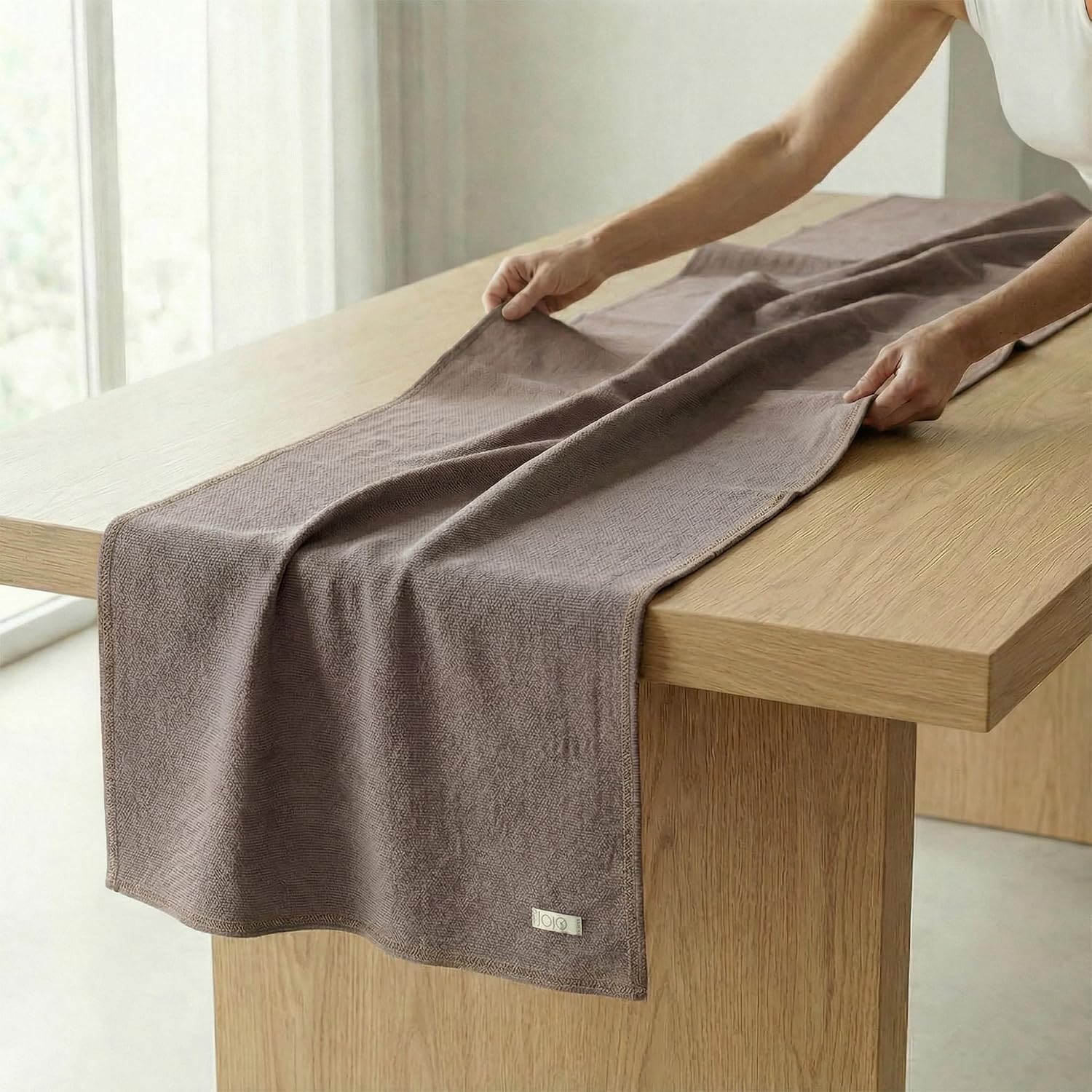 Odin 100% Turkish Cotton Table Runner 27x70 Inch, Clean Edge, Oeko-TEX Certified, Machine Washable, for Dining Table, Farmhouse and Holiday Decor